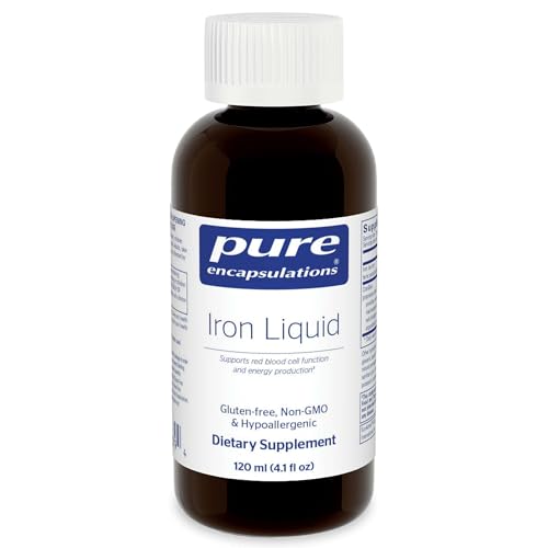 Pure Encapsulations Iron Liquid | Hypoallergenic Supplement Supports Hemoglobin and Myoglobin Function* | 4.1 fl. oz.