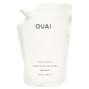 OUAI Hand Lotion Refill – Daily, Lightweight, Hydrating Lotion for Dry Skin – Made with Avocado, Rosehip and Jojoba Oil to Lock in Moisture – Never Greasy (32 Fl Oz)