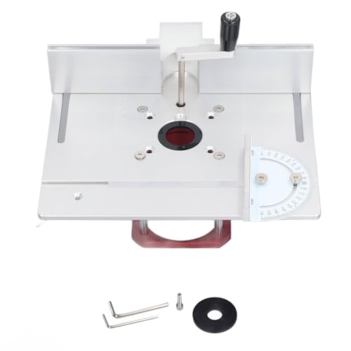 Router Lift Base Kit, 0 54mm Lifting System for 64 65mm Router, Height Adjustment with Handle, Stable Clamping, DIY Router Table for Woodworking