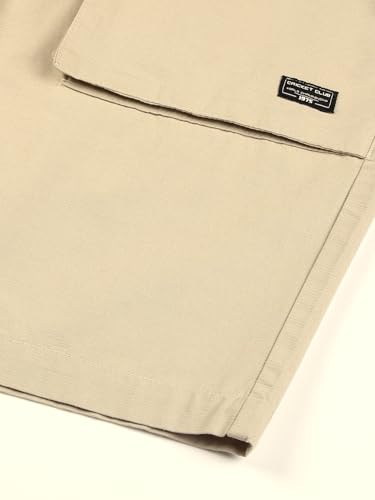 Image of Thomas Scott Men's | Solid | Cargo Shorts | Regular Fit | 100% Cotton | Above Knee | Casual Short