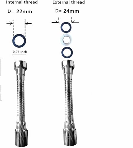 Flexibler Wasserhahn Verlängerung 14cm,Wasserhahn Aufsatz mit 2 Modi,Drehbarer WasserhahnAufsatz 360 Grad,Perlatoren für Wasserhähne