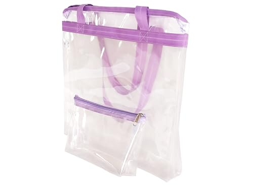 BOLSA DE PRAIA TRANSPARENTE (LILAS)