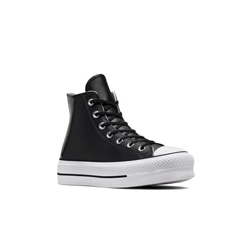 Converse Chuck Taylor All Star Platform Leather High-Top BASKETS PLATEFORME Femme