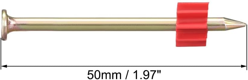 XYWHPGV Powder Fastening Systems Fastener Nail Kit Washer Drive Pins 50mmx3.5mm 25pcs(f8ff1 71784 60ada 708e9 82919 ac080