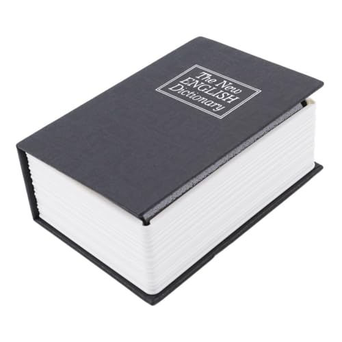Wisboey Coffre-Fort pour l'argent et Les Qui Imite L'Apparence d'un Livre et Est Parfait pour et Le Bureau. (Mini Noir)