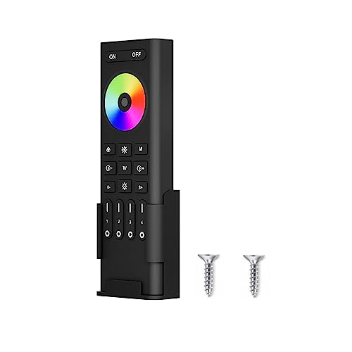Xnbada RC03RFB Wireless 2.4G RF 4 Zone RGB RGBW RGBCCT Wall Mounted & Mobile Smart Remote Powered by 2XAAA Batteries 3V Work with C03W C03Z C04W C05Z Controller