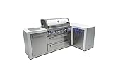 Mont Alpi MAi805-D90 44-inch 6-Burner 115000 BTU 90 Degree Corner Deluxe Stainless Steel Gas Outdoor