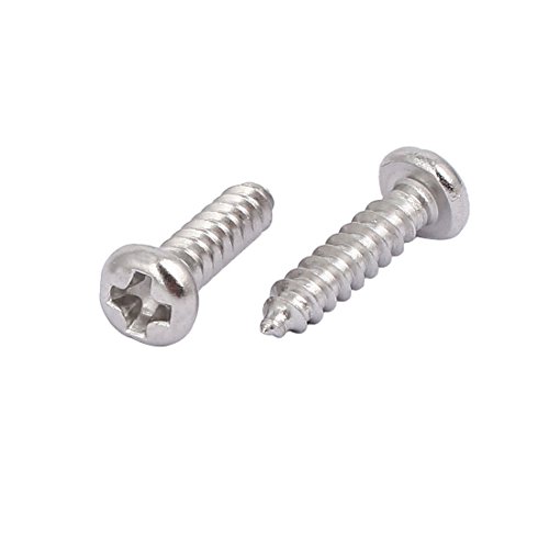 Tornillos autorroscantes M3x12mm acero inoxidable 100 pcs miniatura 2