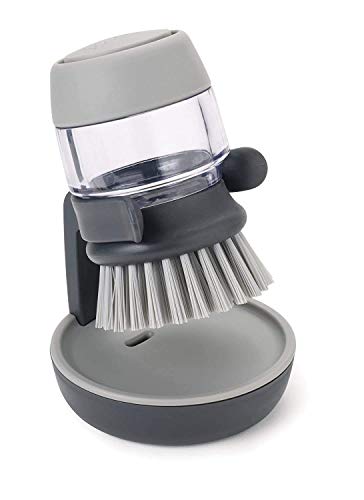 PC-SQUARE-Plastic-Cleaning-Brush-with-Soap-Dispenser-for-Kitchen-Sink-Dish-Washer-with-Storage-Stand-Multi-Colour