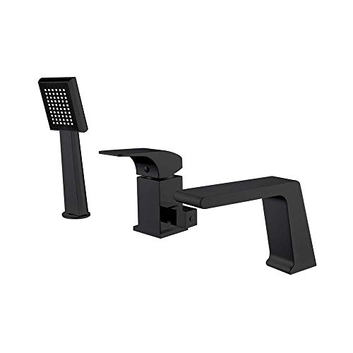 Robinet de baignoire cascade design architectural LUNEZY 3 trous - 2