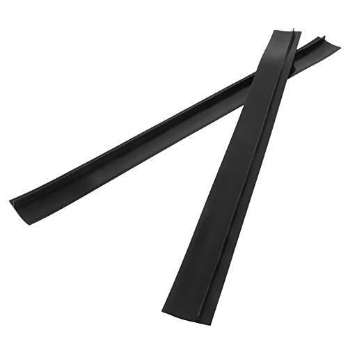 2 Uds Cubierta para Huecos de Encimera de Estufa, Tira de Sellado de Relleno de Huecos de Horno Antiaceite Resistente Al Calor con Tamaños Universales, Silicona Suave (63,5 cm/25