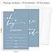 Tbaogusu Oh Boy Baby Shower Invites, Baby Shower Invitations For Boy, 25 Cards With 25 Envelopes Blue Fill-In Style Party Invitations For Boys -004