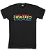 Threadrock Men's Gay Pride Rainbow Love T-Shirt L Black