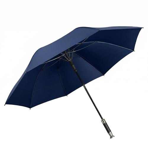 Image of GINOYA BROTEHRS Automatic Open & Close Umbrella with UV Protection - Large Windproof Stick & Compact Folding Travel Umbrella, Waterproof Heavy Duty Frame for Men & Women