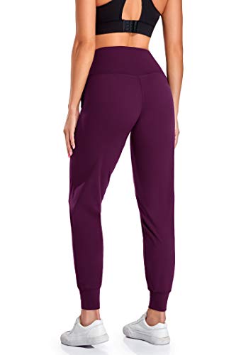 Image of Oalka Women's Joggers High Waist Yoga Pockets Sweatpants Sport Workout Pants