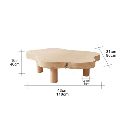 Table basse en forme de nuage montage facile pour salon design