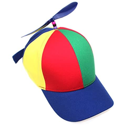 propeller hat baseball caps Propeller Hat, Fancy Dress Party Helicopter Propeller Beanie Hat Ball Cap For Adult propeller hat helicopter hat airscrew hat baseball caps baseball hat kids baseball Cover
