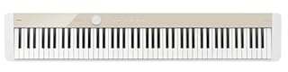Casio PX-S1100 Privia Digital Piano - Mellow Beige Bundle with Adjustable Stand, Bench, Sustain Pedal, Instructional Book, Austin Bazaar Instructional DVD, and Polishing Cloth