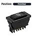 X AUTOHAUX 4pcs DC 12V 5 Pins Momentary Electric Power Window Switch Universal Replacement Black for Car