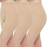 NO THIGH CHAFING SLIP SHORTS - These slip shorts are perfect for preventing thigh chafing under dresses and skirts. You can also wear them as REGULAR SHORTS with T-Shirts. These undershorts are also a perfect choice for lounging around at home if you...
