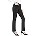Dazzerake Pantaloni da Yoga per Donna Pantaloni da Lavoroper Ufficio da Donna Leggings Svasati Elasticizzati a Vita Alta Pantaloni Casual a Gamba Dritta con Tasche (Nero, S)