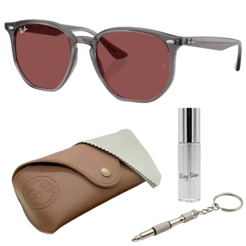 Image of Ray-Ban RB4306 Square-Round Shape Sunglasses with Official Eyewear Kit