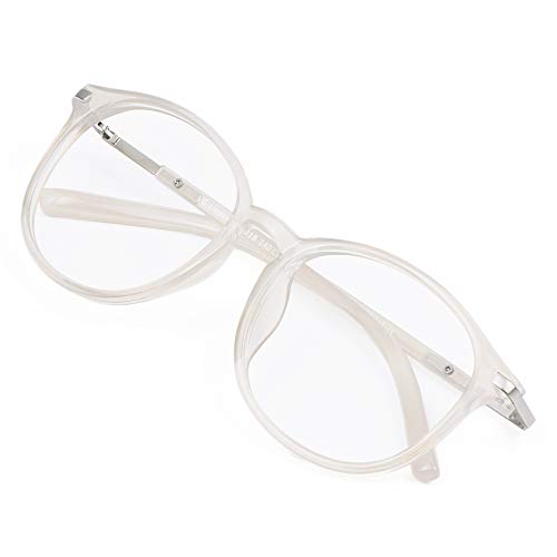 Image of VisionGlobal Blue Light Blocking Glasses for Women /Men,Computer Reading, TV Glasses, Stylish Oval Frame(Clear, +3.25 Magnification)