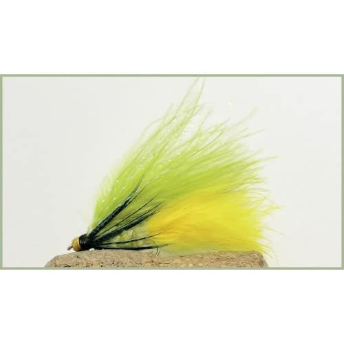 6 Pack of Goldhead Dawsons Olive Trout flies, Choice of Sizes (10)