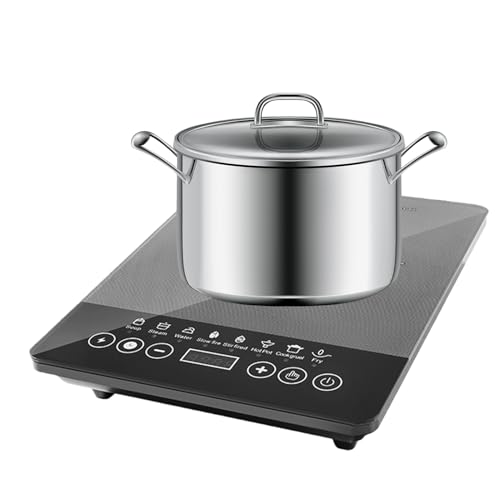 Gwtdtoad Placa De Inducción - Placa Eléctrica Portátil 110V-220V para Cocina | Electrodomésticos para Cocina Oficina Exteriores Casa Apartamento Autocaravana Viajes