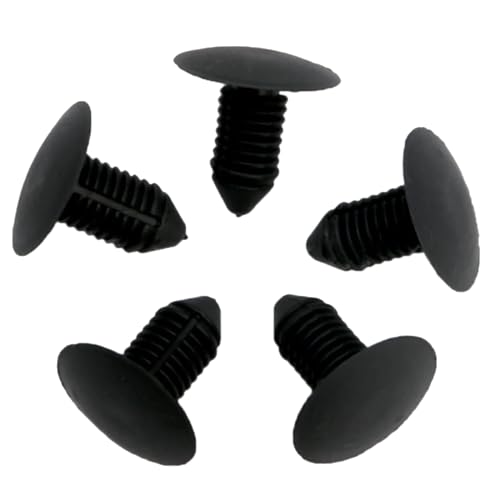 Amsixo 20 x paraurti auto per rivetti in plastica foro 10 mm nero fissaggio per nuovo M374