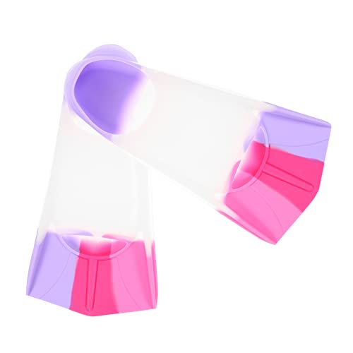 ibasenice 1pair Silicone Swimming Fins for Boy Girl Diving Fins for Boy Girl Comfortable Fit for Boys and Girls for Training and Recreation
