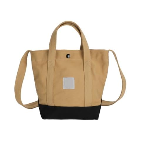 KBRPEY Sac Fourre-Tout Décontracté en Toile Femme Hommes Bouton Magnétique Sacs à Bandoulière Multifonctionnel Cover