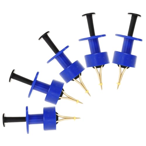 VANZACK 5 Piezas Trampa de Cebo para lombrices Rojas Etiqueta Accesorios Clips Arriba abordar y Clip de cebos Soporte para lombrices de Tierra lombrices de Tierra para Pescar Cobre Blue