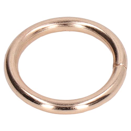 Anillos de metal exquisitos con acabado galvanizado color oro, pack de 50 unidades robustas 6