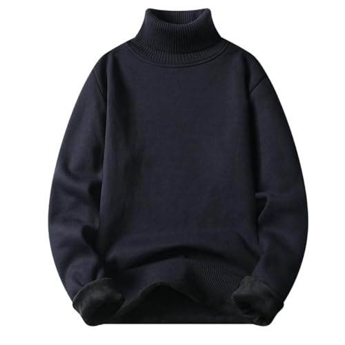 Pull ajusté homme col haut finitions premium doublure chaude