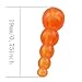 MDXing 50PCS Gourd Shaped Retainer Beads Fishing Accessories Orange Red Green Black and Yellow Loyal Sea Fishing Tackle Supplies Rotating Beads Positioning Beads Stacking Beads Plastic Fishing Tackle