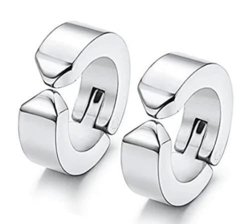 Western Style Stainless Steel Magnetic Earring Studs for Non Pierced Ears for Men Women