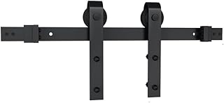 Schlage SD10JSTP8622 Schlage SD10-8.0 JSTP Strap Mount 96 Inch Sliding Barn Door Track and Fitting Set for Interior Use