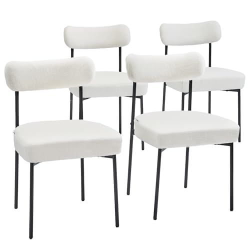 Comfort di seduta migliorato: queste sedie da pranzo presentano un design più ampio con una seduta sagomata che massimizza il contatto con i fianchi. L'imbottitura morbida e lo schienale ergonomico e curvo sostengono la colonna vertebrale durante i pasti o il tempo libero