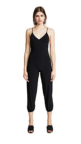 KAMALIKULTURE Women's Slip Jog Jumpsuit, Black, X-Large