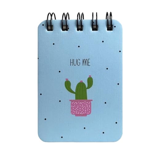 Image of Spiral Pocket Notebook (7.5 x 11 cm) | Cute Mini Notepad | Small Handy Notebook for School, Office & Personal Notes (Hugme)