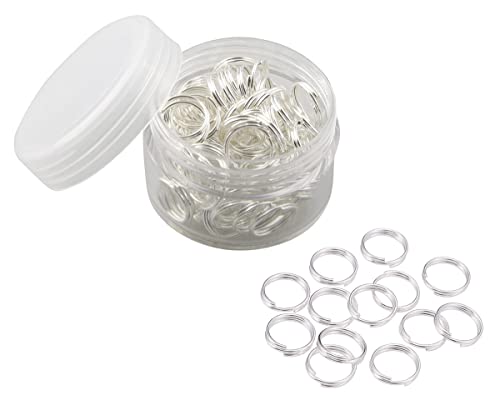 Anneaux fendus robustes en argent de 12mm pour la création de bijoux durables - 2