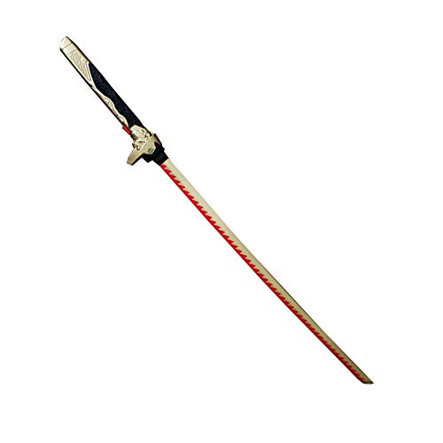 Fantasy Shinobi Foam Katana. High Density Foam Samurai Sword. for Collection, Gift, Anime Show Cosplay (Gold)