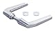 Zaundirekt LOCINOX Alu Drückerpaar mit Drückerstift 120mm #3006M-H Türdrücker Türbeschlag Tür Beschlag