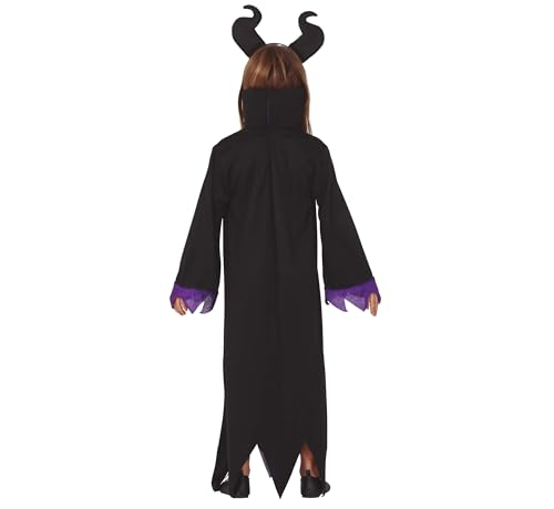 Costume di Fata Diabolica per Bambini 10-12 anni - Vestito e Cerchietto - Costumi da Fiaba Fate e Medievali per Halloween Carnevale e Giornata Mondiale del Libro