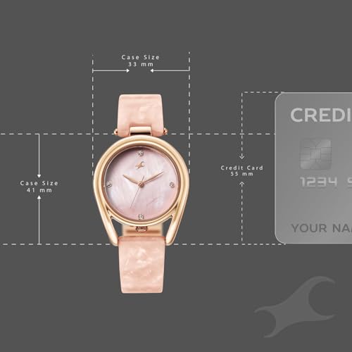 Image of Fastrack Younique 3.0 Quartz Pink Round Dial Women's Watch | Analog Display Watch | Watches for Women | Watches for Women Analog - 68052KD02