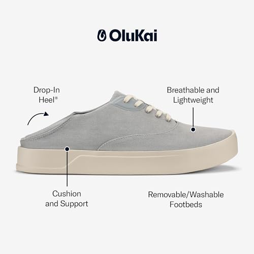OLUKAI Tradewind Men's Everyday Sneaker, Lightweight Canvas & Classic Lace-Up Design, All-Day Comfort & Support4