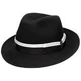 cappello borsalino usato Classico in bianco e nero. Con questo cappello in feltro realizzato al 100% in lana merino, il produttore Borsalino punta sullo stile classico con una corona alta, delle rientranze e una tesa dolcemente arcuata.
