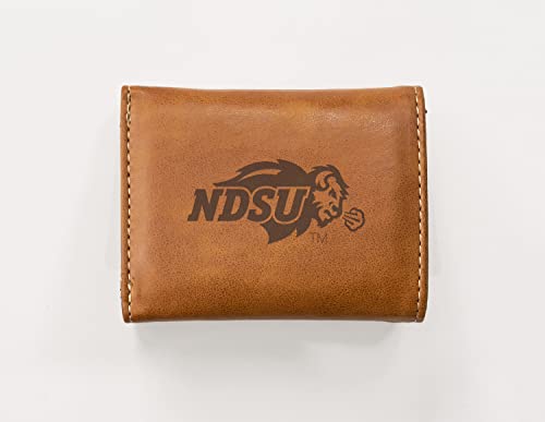 Image of Rico Industries NCAA Laser Engraved Tri-Fold Wallet, Brown