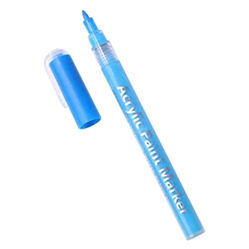 Frogued ネイルペン 3D 抽象的なライン ネイルアート ペイントペン 快適 グリップ サロン アクセサリー ブルー